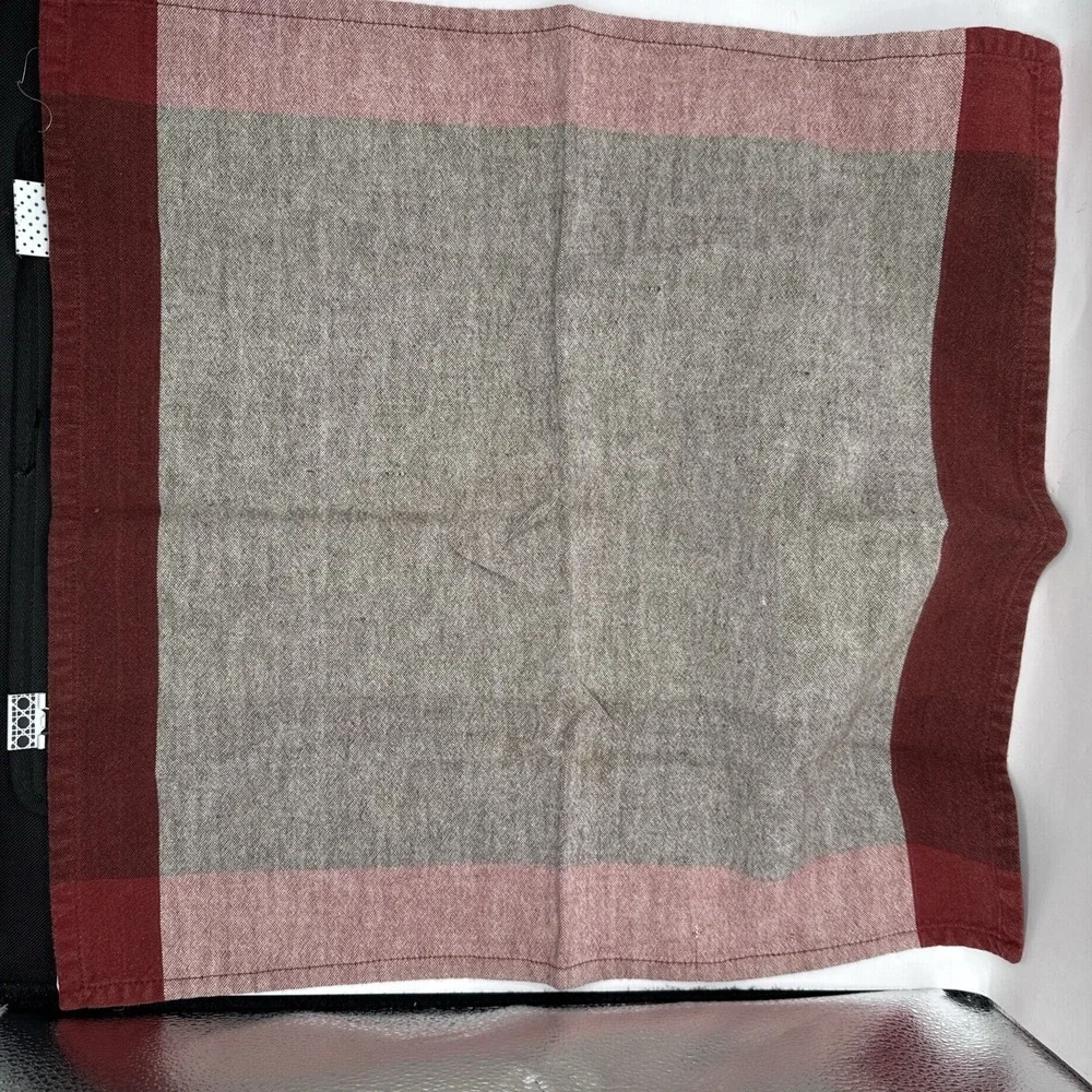Pier 1 One Imports Set of 4 Placemats and Napkins‎ Red Asian Crackle Color Block